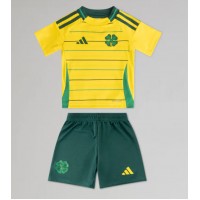 Echipament fotbal Celtic Tricou Deplasare 2024-25 pentru copii maneca scurta (+ Pantaloni scurti)